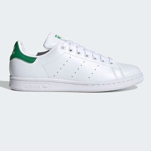 White and Green Adidas Stan Smith Originals